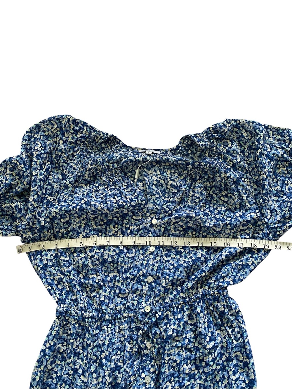 Rails Eliza Blue Floral V-Neck Long-Sleeve Dress NWT - Picture 4 of 8